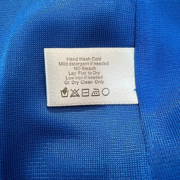 Boston Proper Maxi Dress Women Medium Blue Tonal Print Sleeveless Stretch V-Neck - Picture 9 of 12